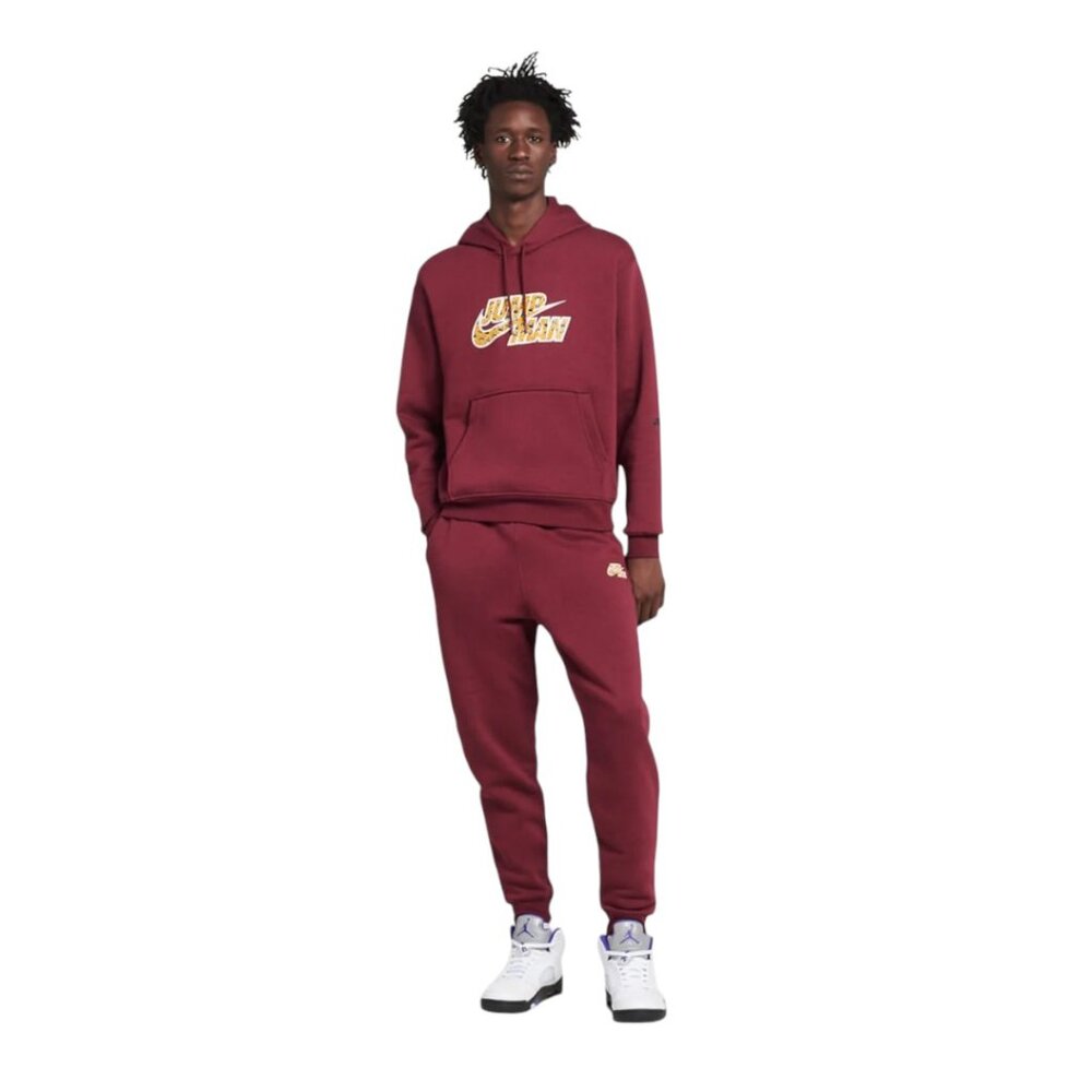 Nike Air Jordan Men's Size 2XL Sweatsuit 2pc Tracksuit Matching Burgundy Set NWT